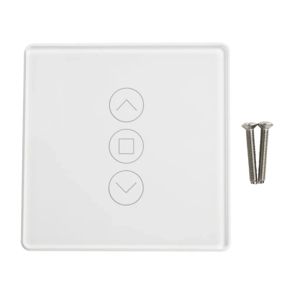 Smart Curtain Switch Control Remote Control Switch WiFi Curtain Control Stylish Glass Panel Voice Control Functionality