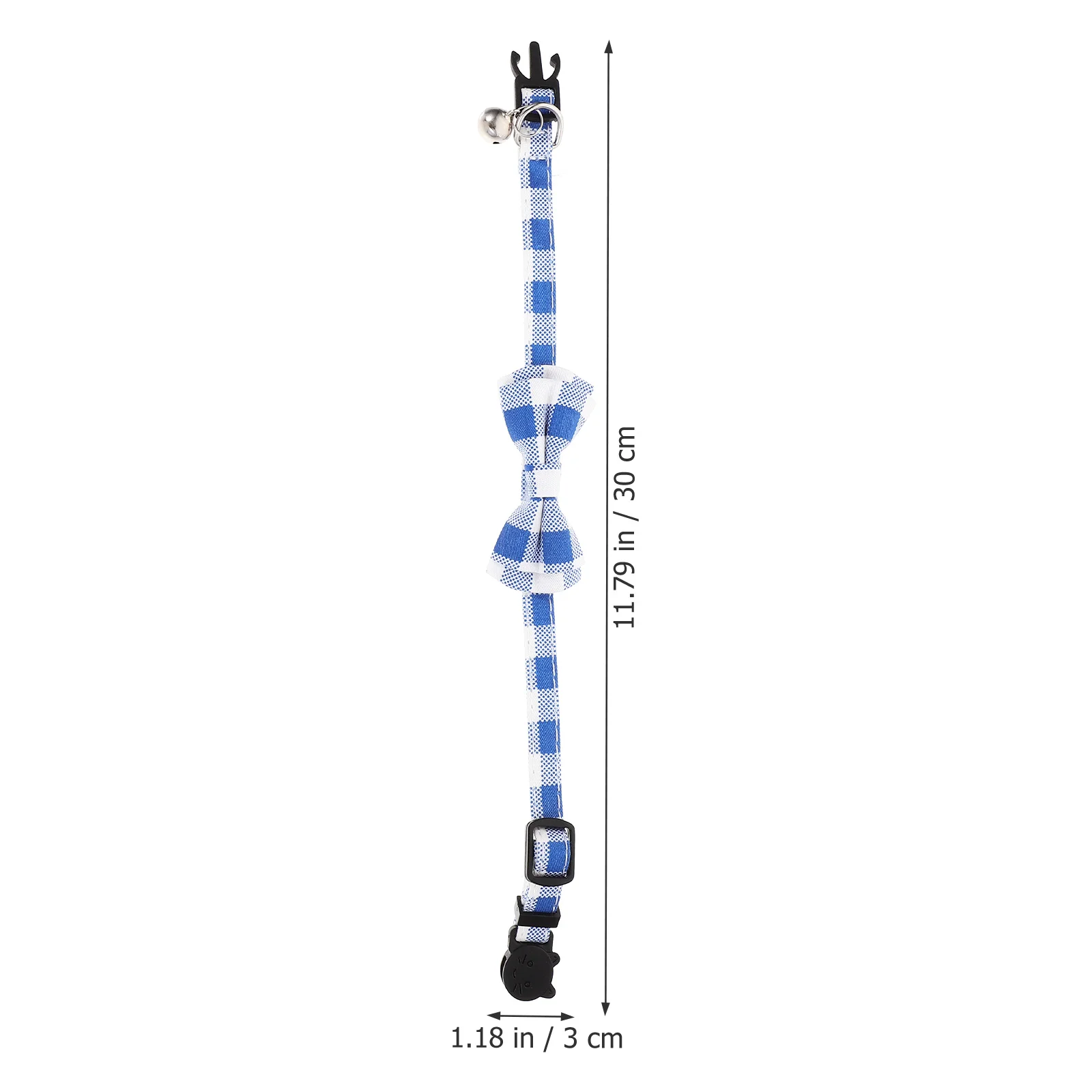 

Cat Collar Adjustable Bowtie Bell Pendant Soft Polyester Decorative Cute Pet Collar Perfect for Parties Daily Wear Cat Accessory