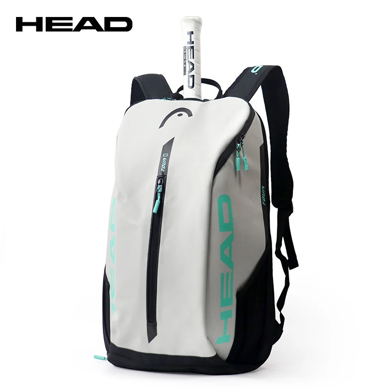 HEAD Tour Black Capacity for 2 Rackets Shoulder Tennis Sports Racket Bag Court Bag With Shoes Compartment Tennis Bag