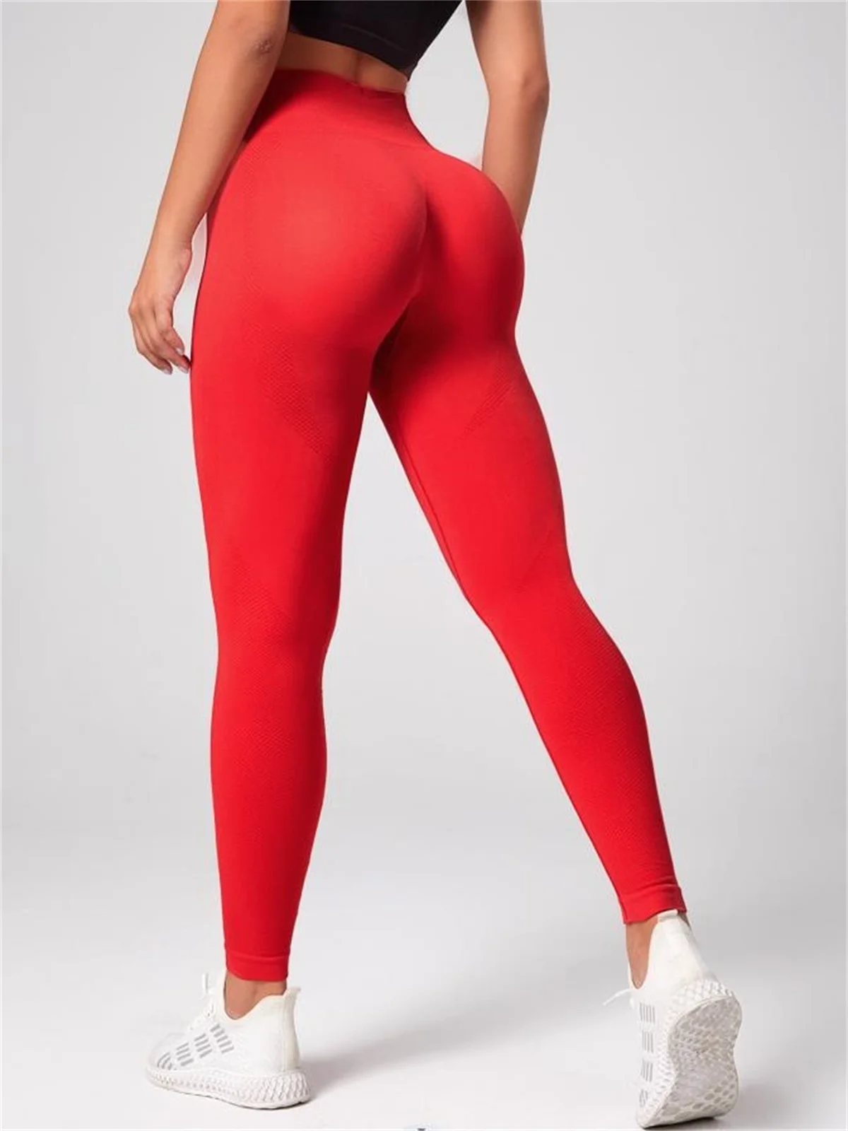 Leggings traspiranti ad alta elasticità senza cuciture femminili pantaloni Fitness pantaloni da Yoga a vita alta con sollevamento dell\'anca ad