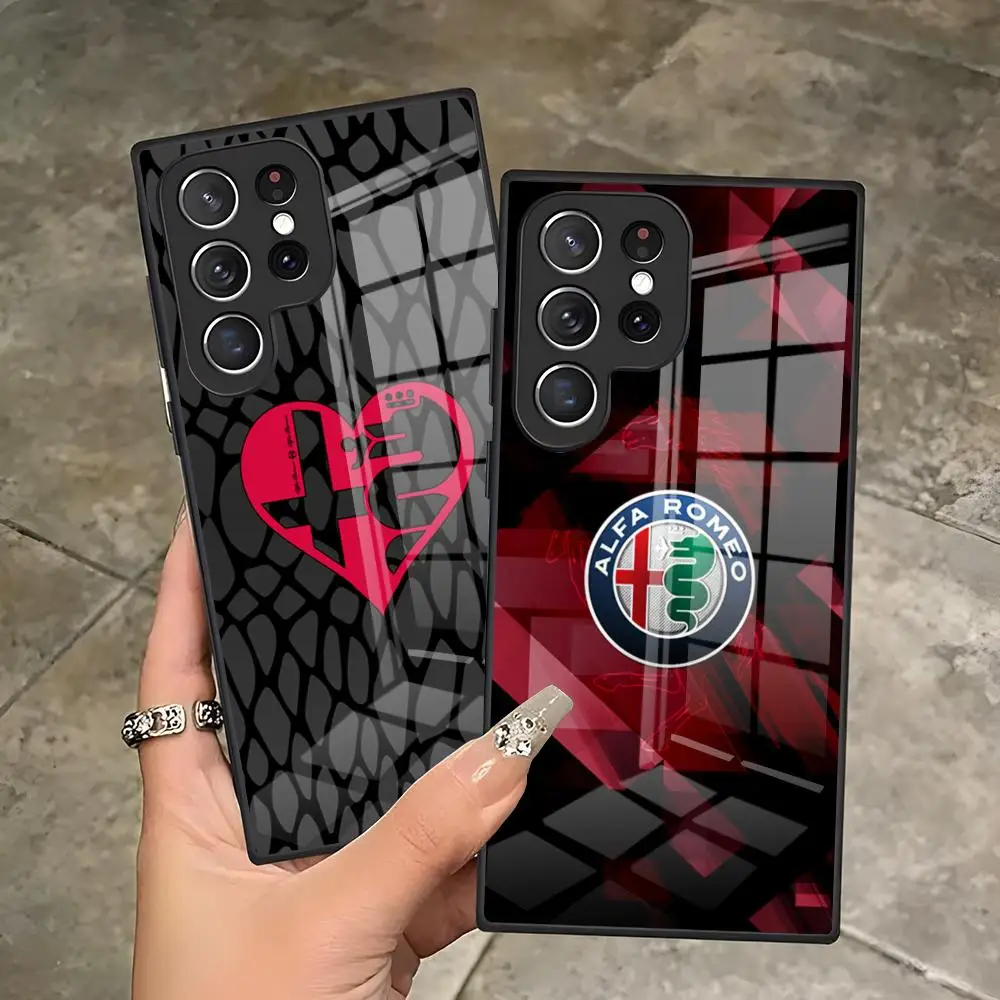 Cool H-AlfaS-ES B-RomeoES Racing Phone Case For Samsung S26 S25 Edge S24 S23 S22 Ultra Plus Fe A57 A37 A17 A56 5G Glass Cover