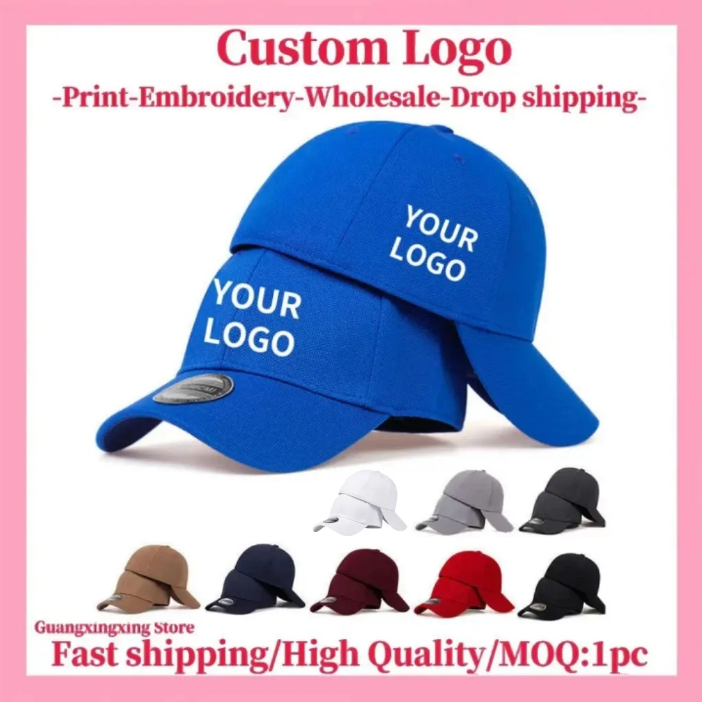 Chapeau brodé personnalisé pour hommes et femmes, casquette de Baseball, design, impression d'images, logo personnalisé, chapeau en coton, vente en gros
