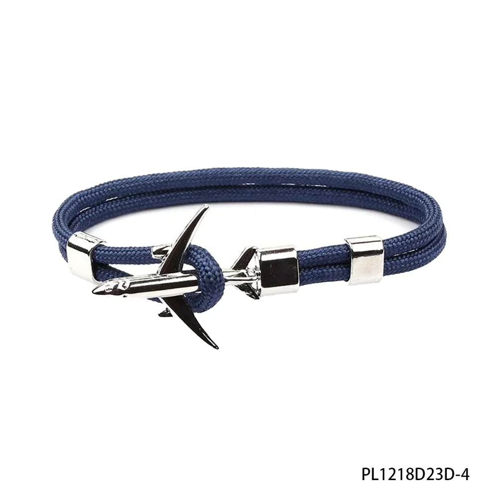 

Multi-Color Nautical Anchor Bracelet Set, Leather Rope Bangle, Sailor Navy Fashion Jewelry for Men Women
