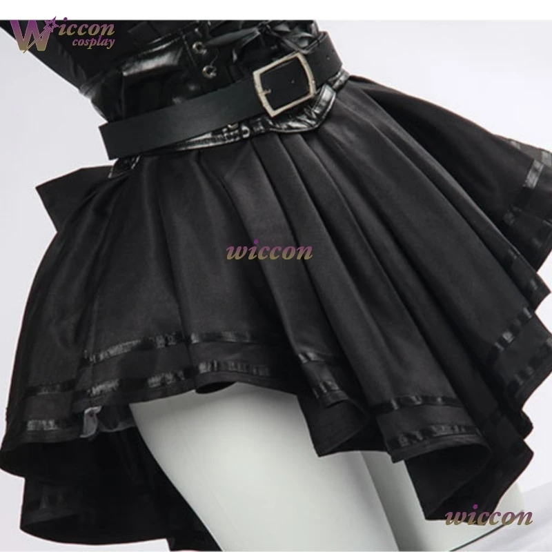 زي تنكري للفتيات من Mag Grok Ani AI زي قوطي فستان أسود بدلة صديقة لحفلات الهالوين زي لعب الأدوار للنساء #6