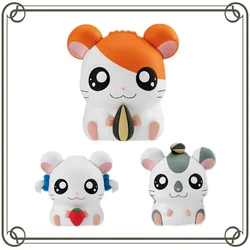 Bandai Gashapon Hamtaro Anime Figures Hamster Step By Step Mini Prop Action Figures Model Kids Toy