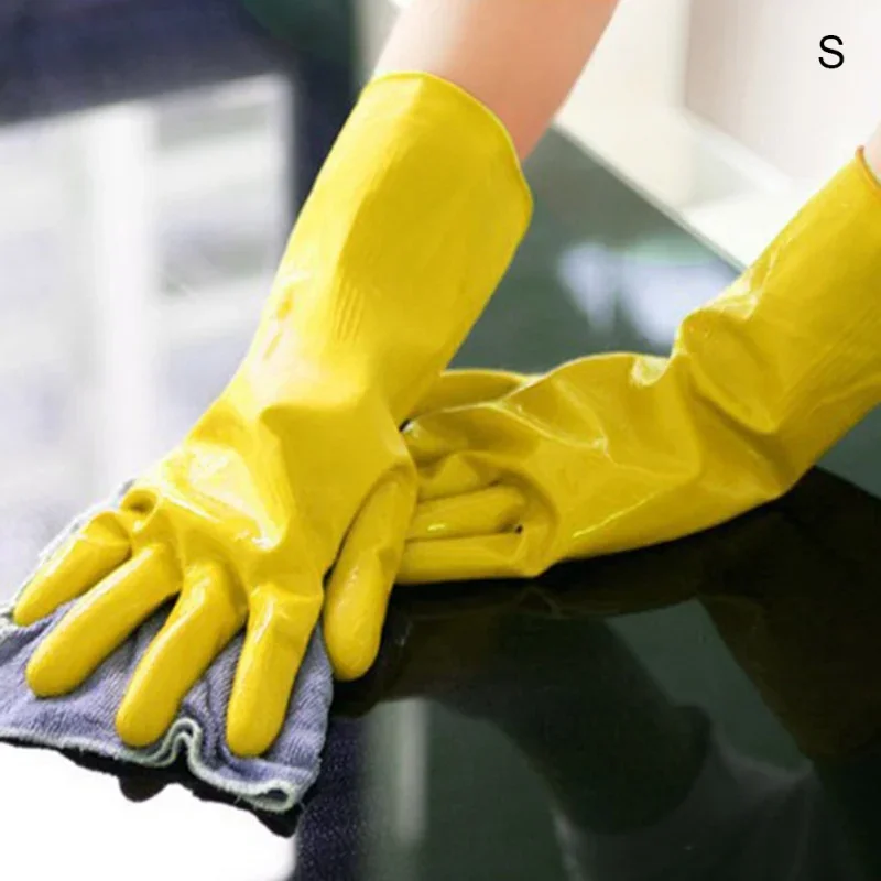 Practical Waterproof Dishwashing Gloves Reusable Household Gloves Non-Slip Thicken Kitchen Durable Cleaning Housework Tools