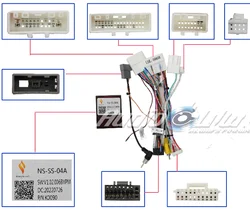 16 Pin Wiring Harness Xinpu CANBUS Decoder Box For NISSAN X-Trail 14-17 Teana 13 Android Car Stereo