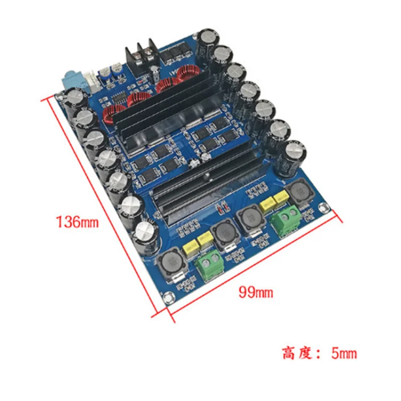 TPA3116D2Vehicle Amplifier Board Module High Power2*150WDual Channel Battery Amplifier DC12-24V