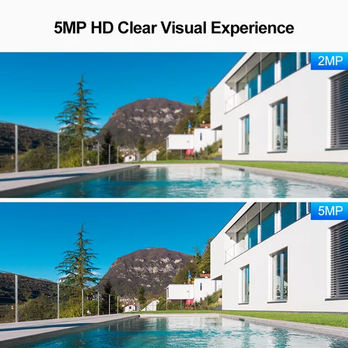 Imagen 2 del producto SriHome 5MP cámara IP Wifi de doble banda 2,4/5G videovigilancia impermeable Color visión nocturna protección de seguridad cámara CCTV