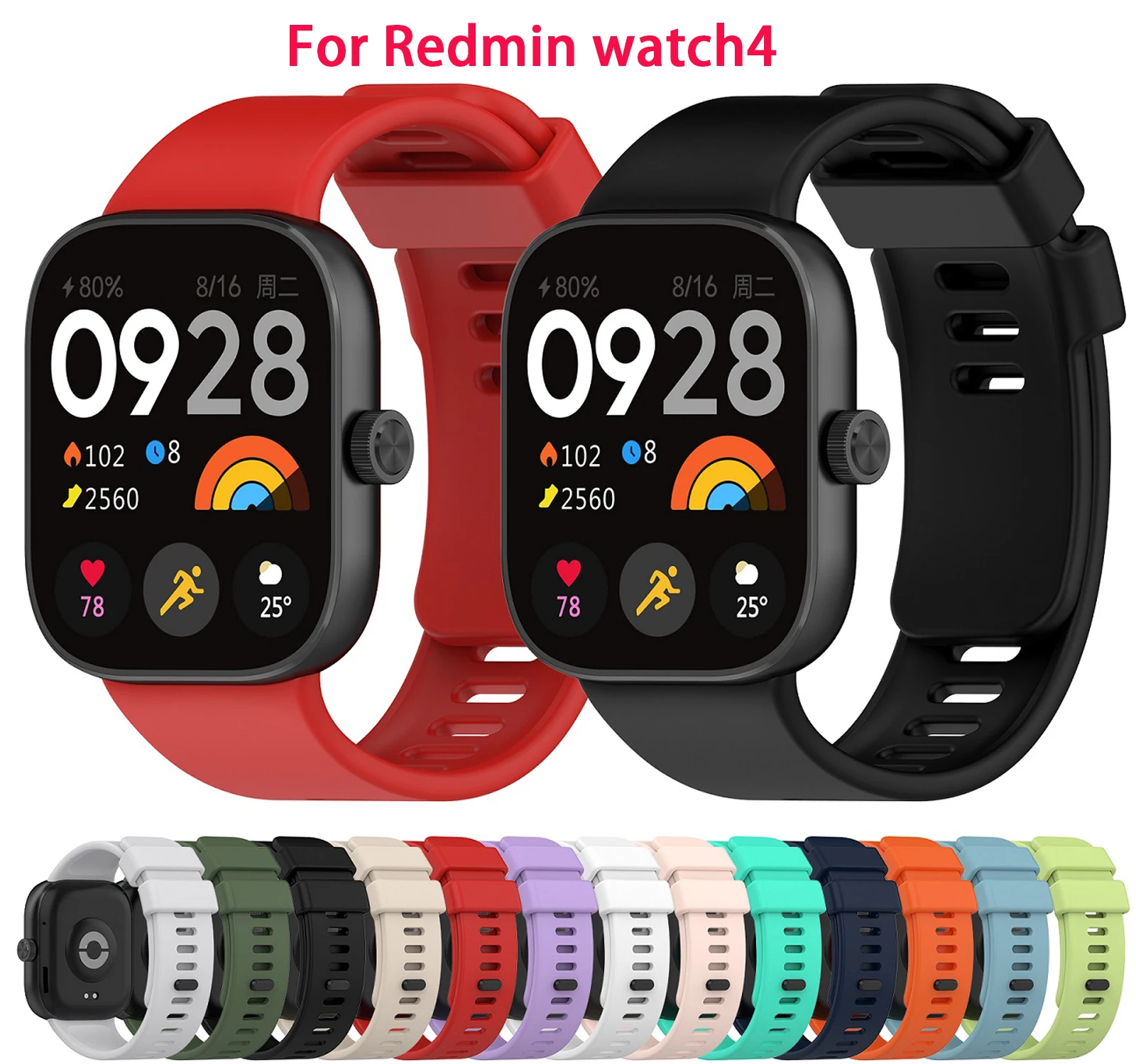 Voor Redmi Horloge 4 Gesp Achterkant Siliconen Band Smartwatch Polsband Voor Redmi Horloge 4 Armband Horlogeband Sportaccessoires