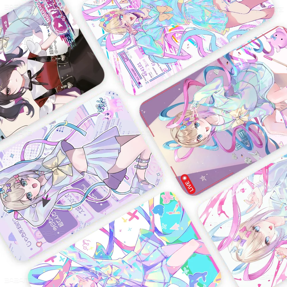 Needy Girl Overdose Game Anime Sticker Film Skin Cover Case For Small Large No Chip Debit Credit Card Front Side