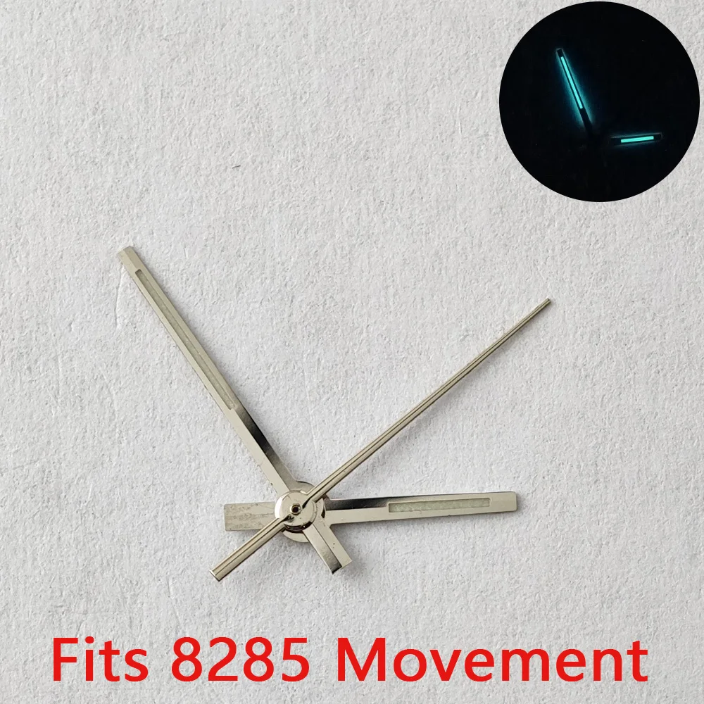 Puntero de reloj de alta calidad, puntero brillante azul-verde, adecuado para movimiento M8285/M8215, accesorios de puntero de reloj, piezas de reloj