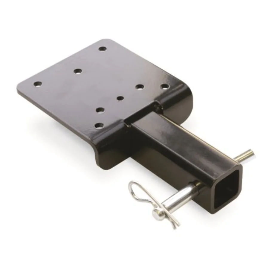 

Winch Trailer Hitch Adapter Mounting Plate Black