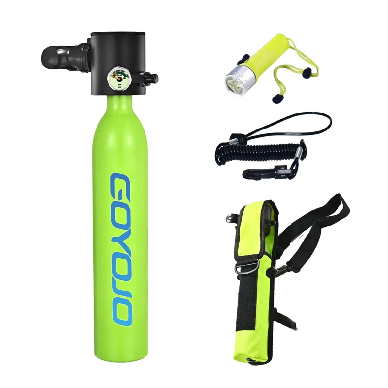 

GOYOJO 0.5 Liter Mini Tank Diving Scuba,5-10 Minutes Underwater Breathing Equipment Portable Oxygen Kit