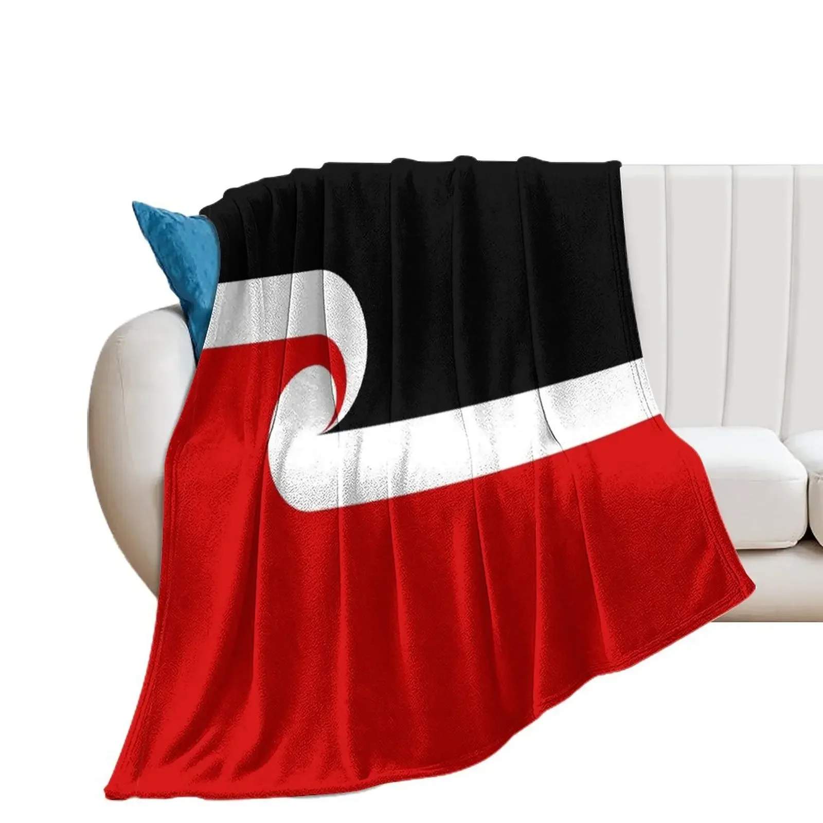 

Tino Rangatiratanga Flag Throw Blanket Bed linens halloween Decorative Beds Blankets