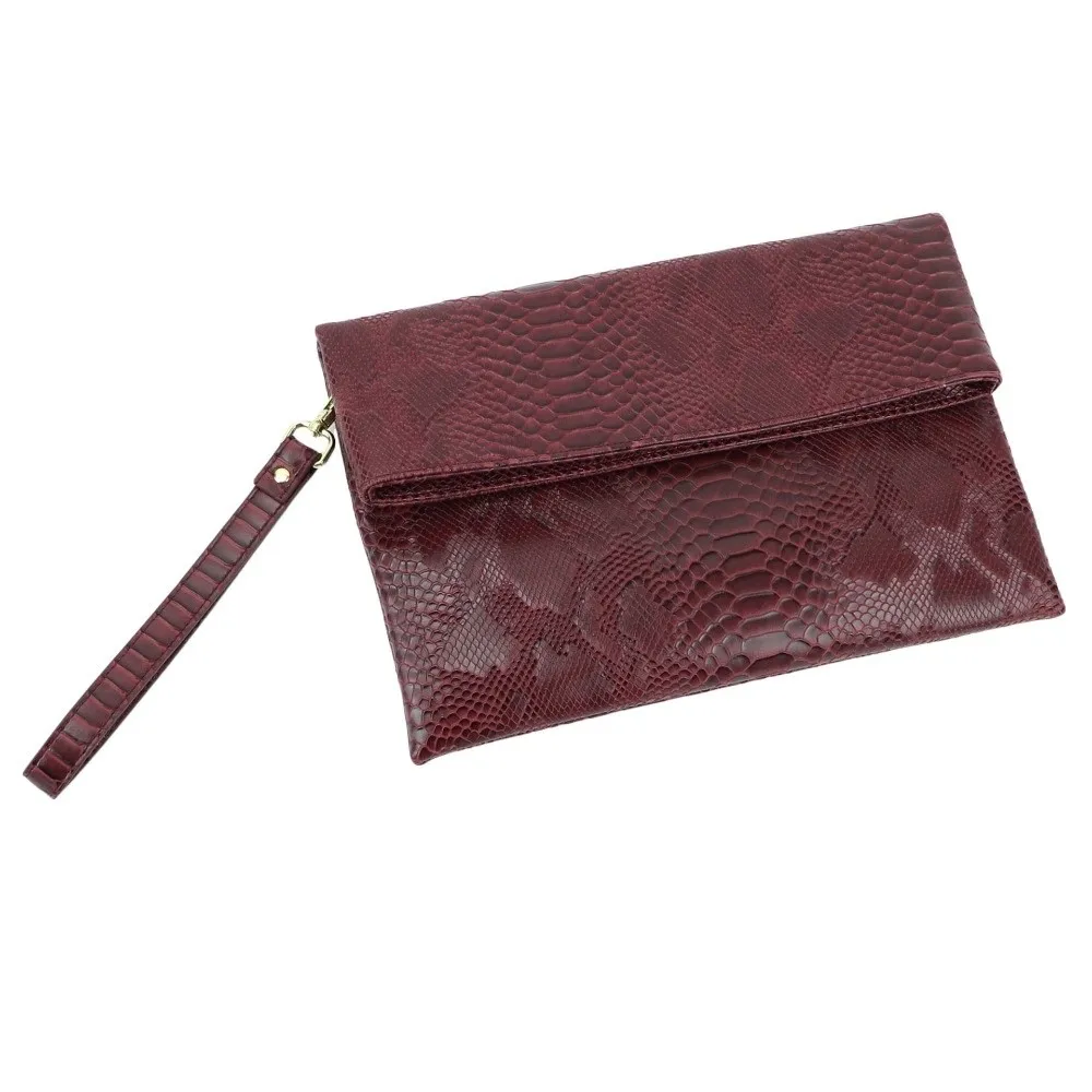 

Fashion Snake Pattern Women Clutch Bag With Chain Strap Large Capacity Crossbody Bag PU Leather Shoulder Handbag Daily Casual