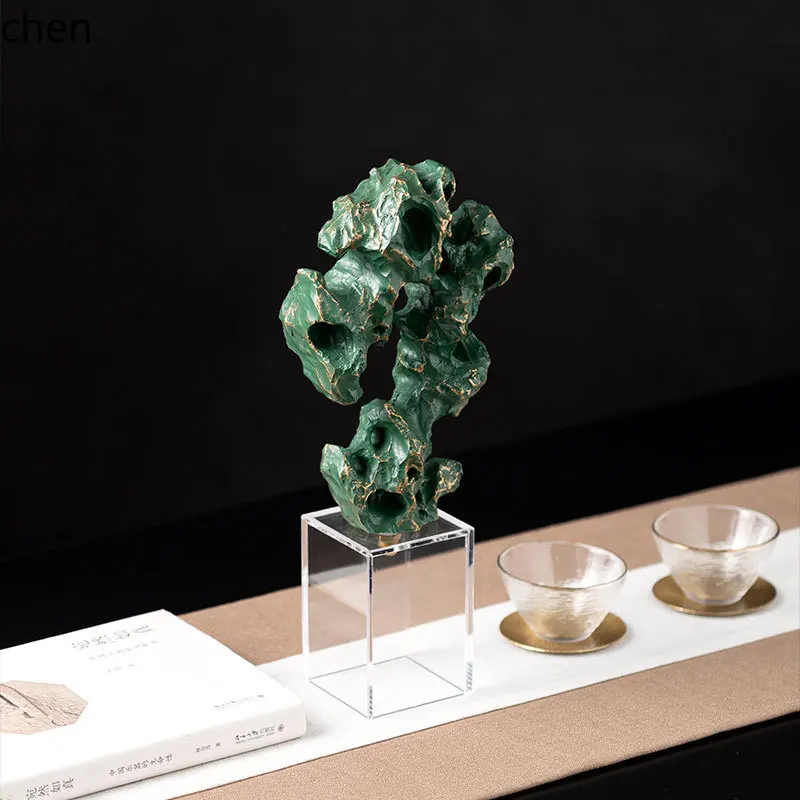 CZ Taihu Stone Ornament Model Room Hotel Sales Office Exhibition Hall Living Room High-end Entrance Decoration