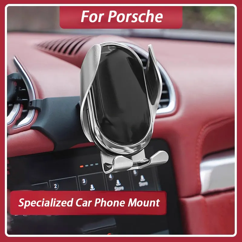 

For Porsche Cayenne Panamera Macan Taycan 718 Car Holder Mobile Phone 15W Wireless Charger Air Outlet Auto Accessories