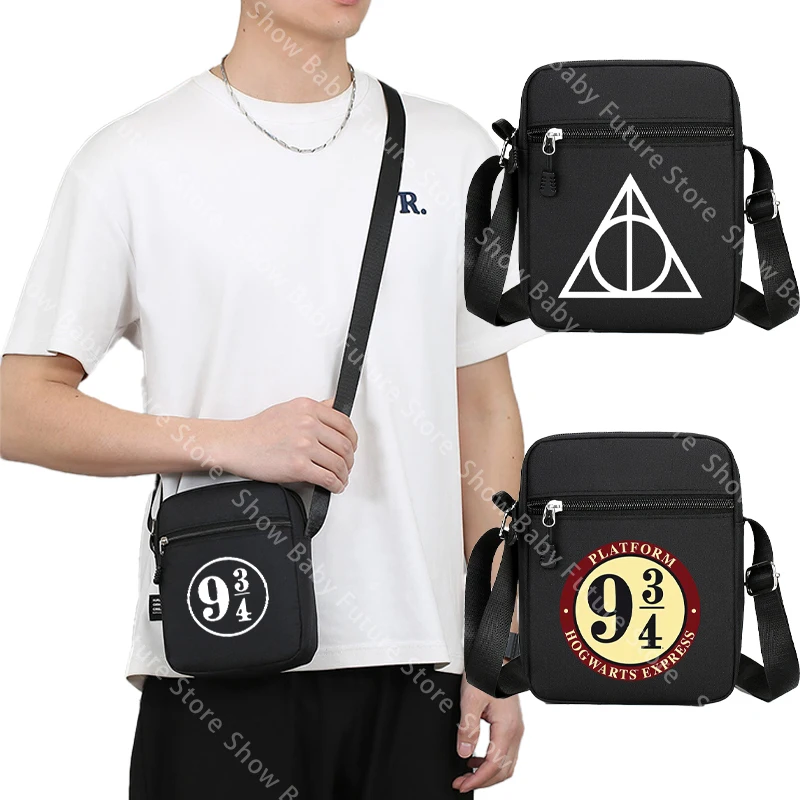 Bolso de Hombro de Lona con Diseño de Harry Potter de 7.87 Pulgadas, Estilo Anime Kawaii, para Adultos, Ideal para Viajes y Regalos
