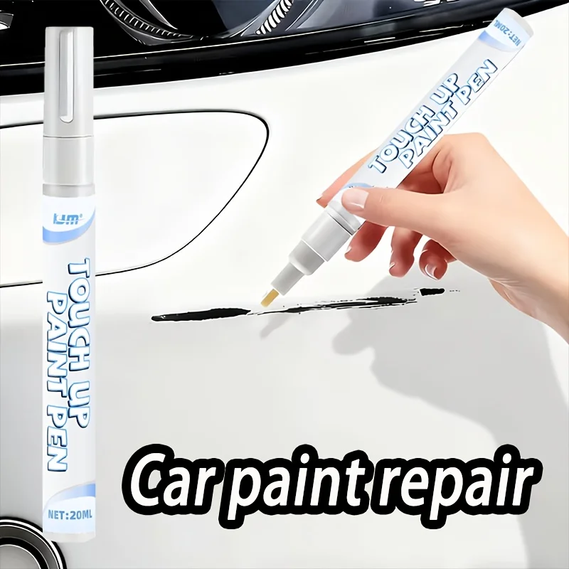 KJM White Paint Marker Quick Dry Waterproof Oil Based Pen For Motorcycle Tire Metal Plastic Glass DIY Art Repair