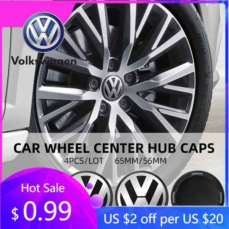 

For VW Volkswagen Jetta MK5 Golf 56mm 65mm For VW Volkswagen POLO Passat Tiguan Golf Jetta Car replace COVER Car Wheel Center Hu