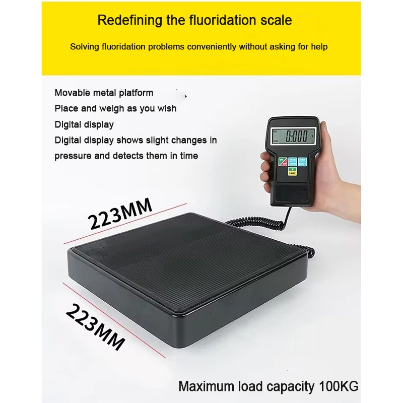 Refrigerant Filling Scale Portable Electronic Scale Automatic Programming Quantitative Filling High-Precision Weighing