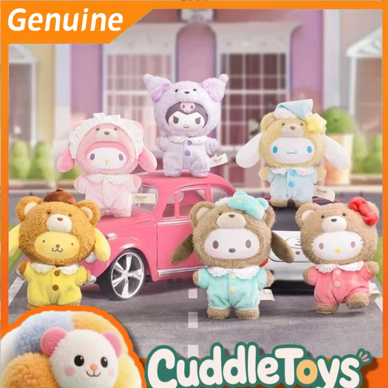 

Аутентичные персонажи MINISO Sanrio, британская серия послеобеденного чая, слепая коробка, виниловое лицо, плюшевая кукла, брелок, кулон, Рождественский подарок