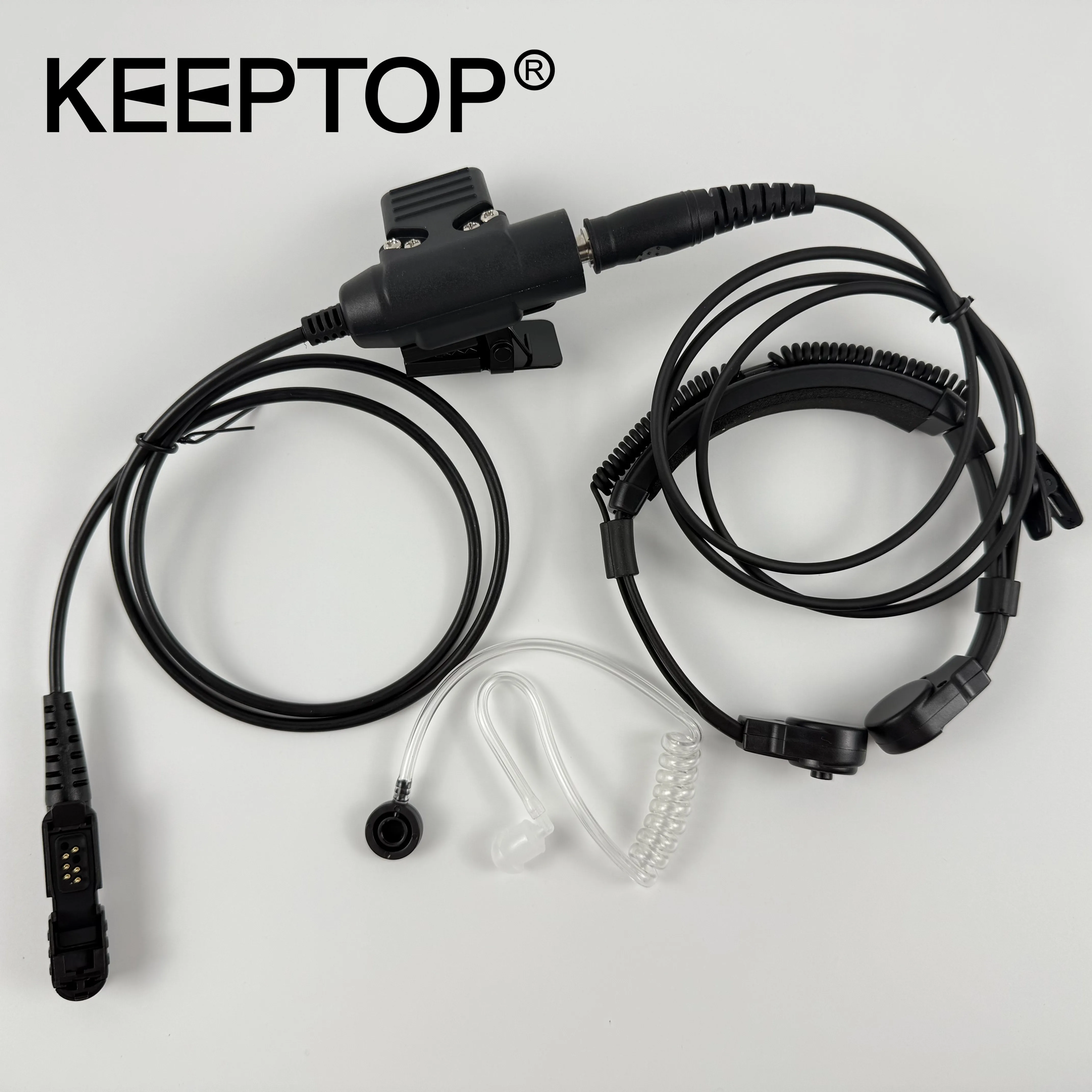 Tactical Heavy Duty  U94 PTT Neck Throat Mic for Motorola XiR P6600 P6620 DP2400 DEP550 MTP3100 MTP3150 Walkie Talkie Headset