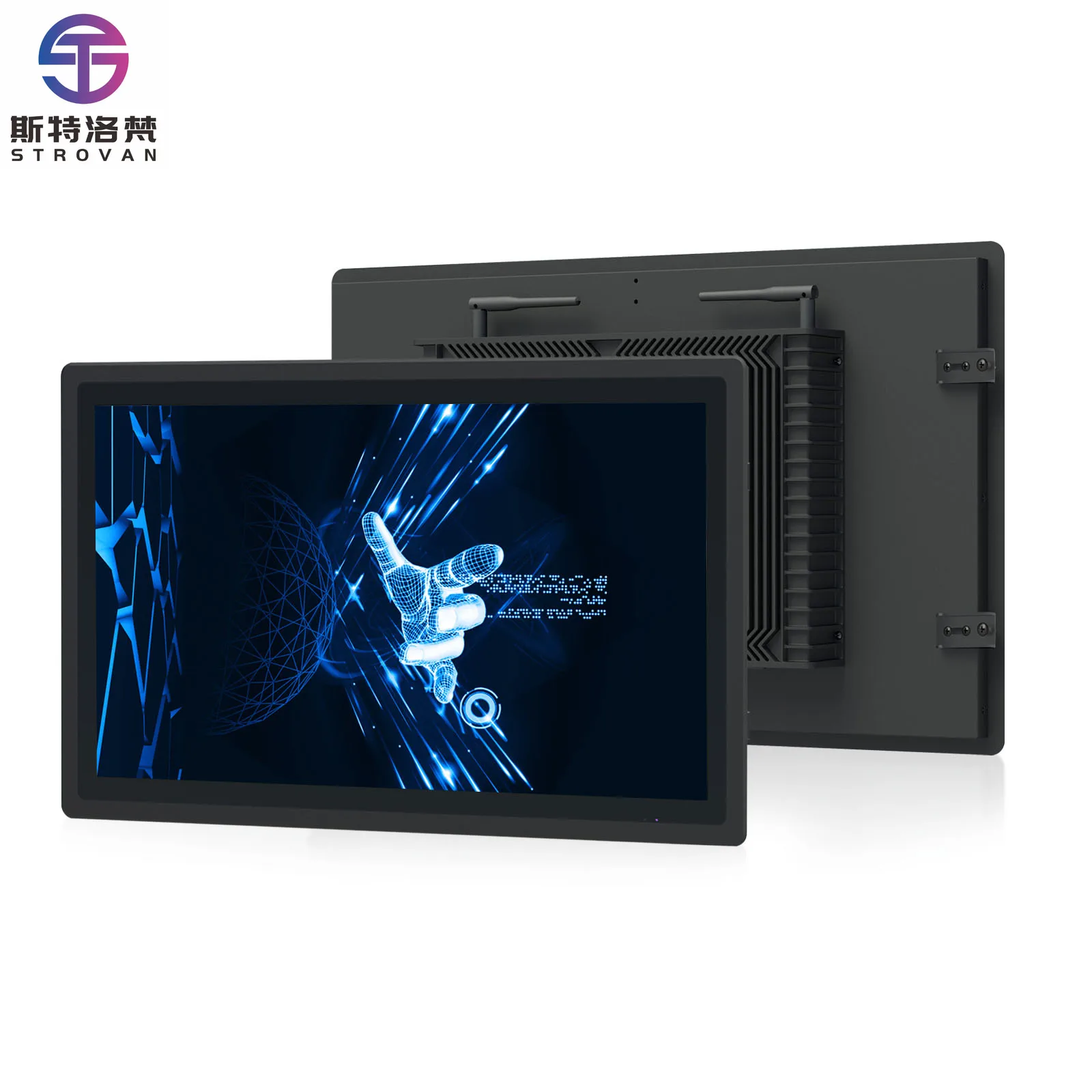 

15-27 Inch Industrial All-in-One Panel PC Capacitive Touch Screen 4GB RAM 128GB SSD