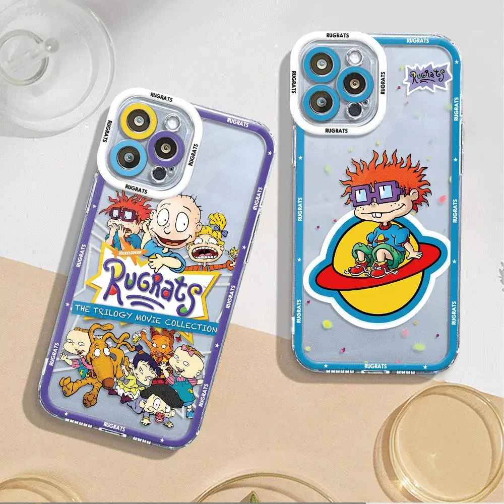 Cartoon Funny Rugrats  Phone Case for Apple iPhone 13 12 Mini 8 Plus XS X 7 14 Pro Max 11 Pro SE 15 Pro XR Cover