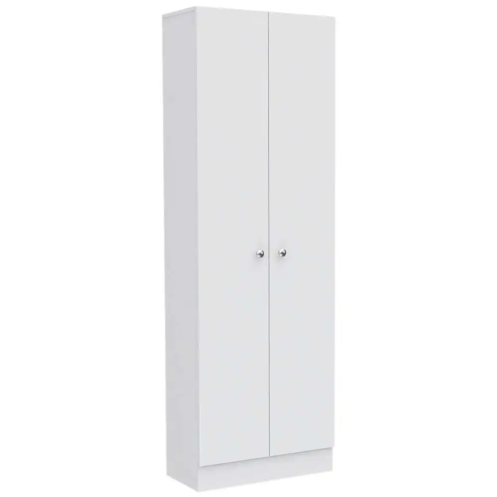 

Multistorage Cabinet 71" H Two Doors Five Internal Shelves White