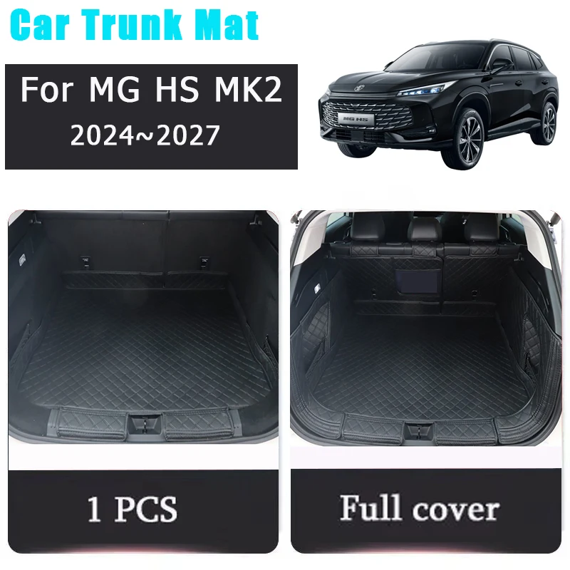 

Car Rear Trunk Mat For MG HS EHS MK2 Roewe D5X RX5 MK3 2024 2025 2026 Leather Rug Cargo Liner Cover Boot Carpet Auto Accessories