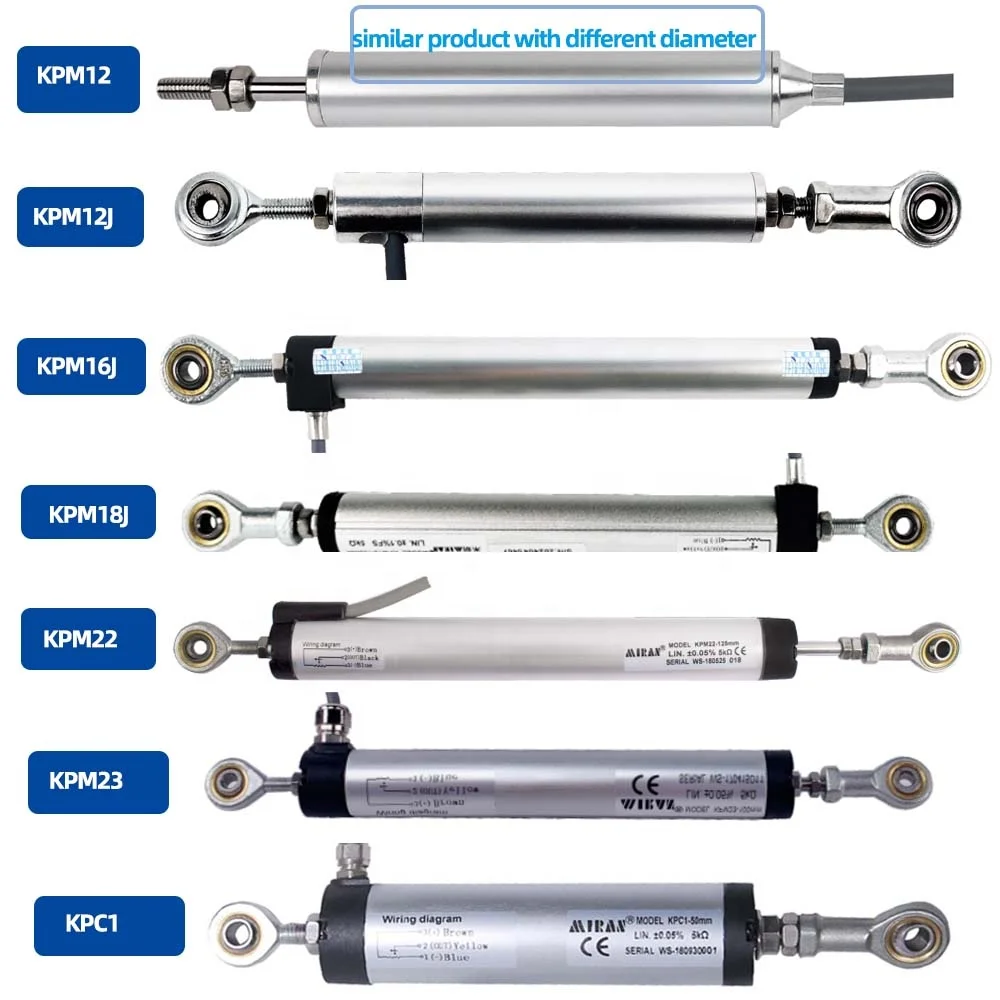 

2026 Miran Top Selling High Accuracy KPM22 15mm-300mm Articulated Linear Displacement Sensor Shock Travel Measurement