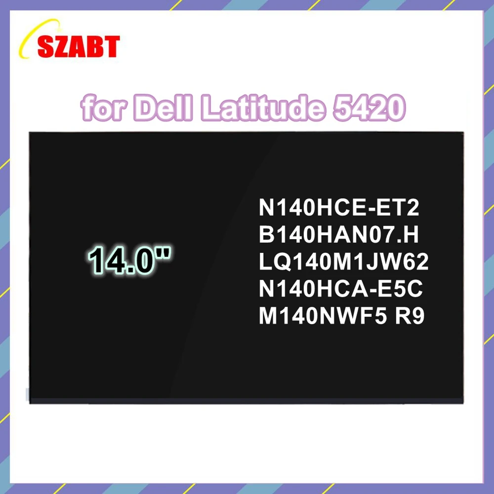 14.0 Inch for Dell Latitude 14 5420 P137G P137G001 P137G002 FullHD IPS LED LCD Display Screen Panel Replacement (Non-Touch)