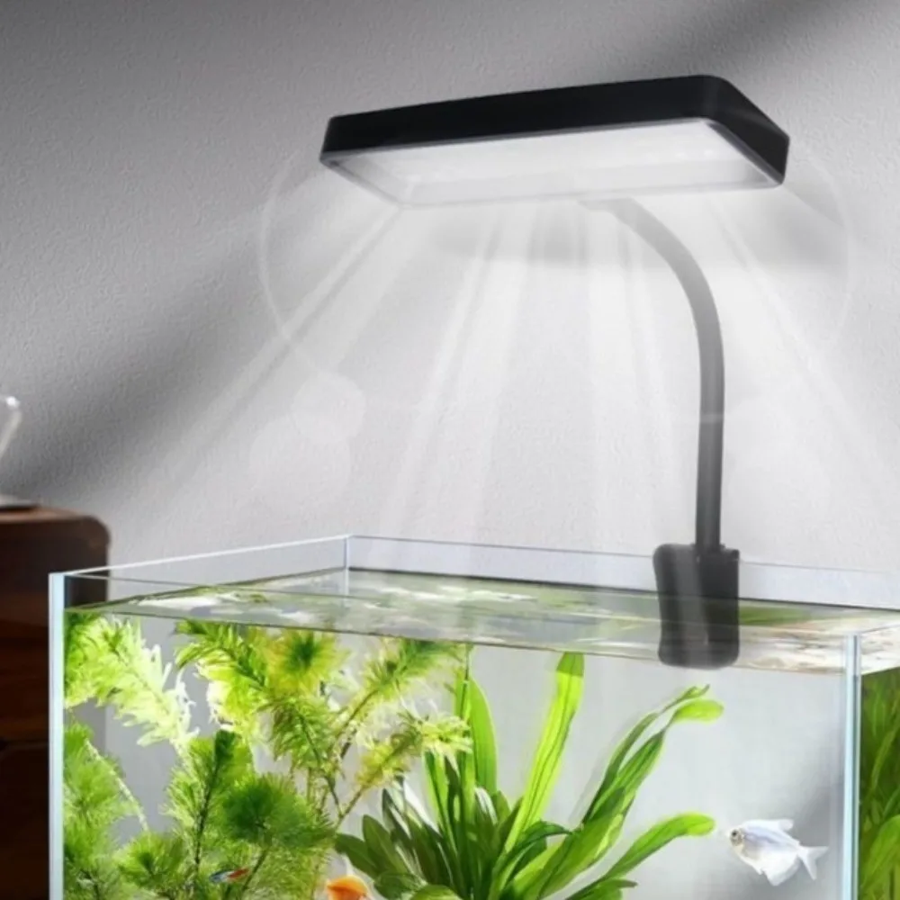 

Dimmable Aquarium LED Light 360° Rotatable High Brightness Full Spectrum Grow Lamp Clip-on Super Slim Fish Tank Light