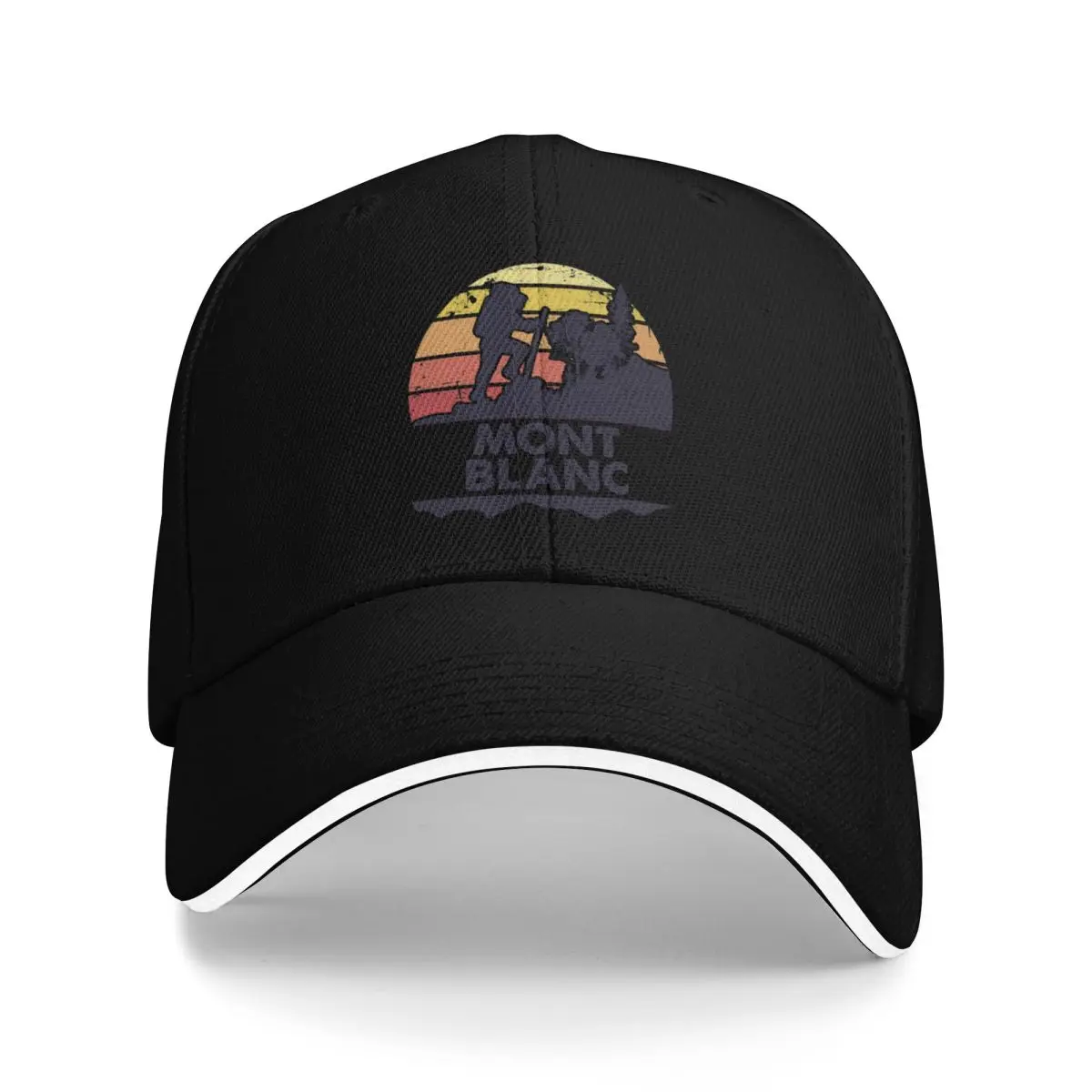 

Mont Blanc hike trip Baseball Cap Hat Baseball Cap Kids Hat Gentleman Hat Men Golf Wear Women's