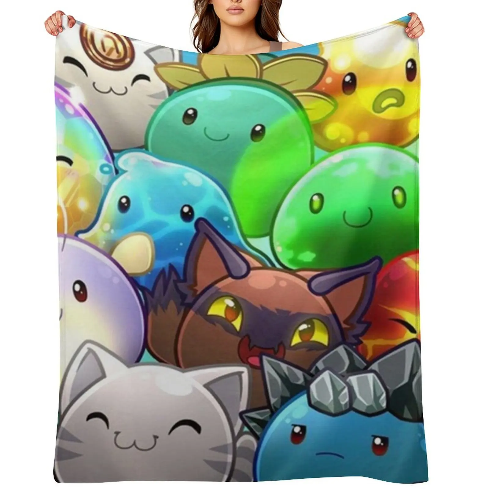 

Slime rancher Throw Blanket Warm Flannel Thins Sofa Quilt Blankets