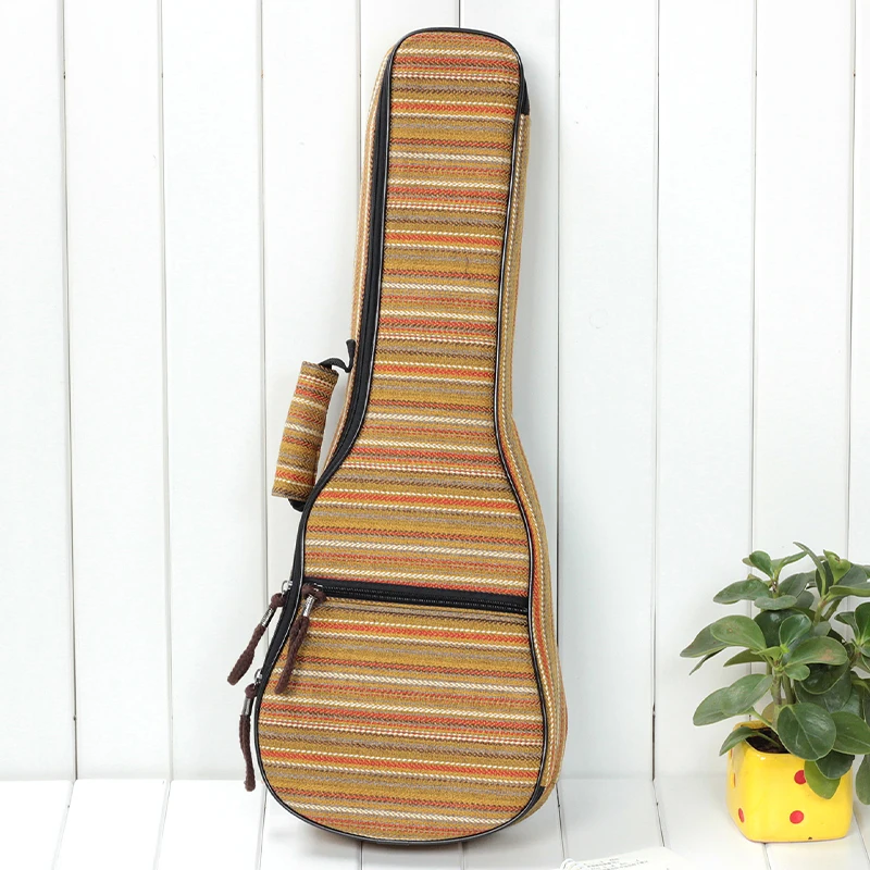 Custodia per Ukulele custodia per tenore da concerto Soprano 21 23 24 26 pollici Ukelele Stripe Mini accessori per chitarra parti Gig