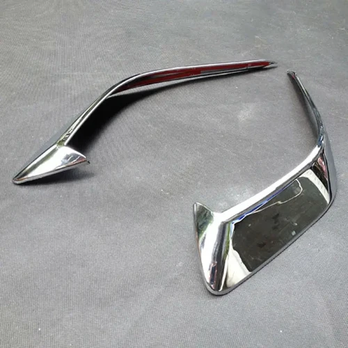 Imagen 2 del producto Para Mazda 3 Axela 2014 2015 2016 ABS luz antiniebla delantera lámpara de luz antiniebla párpado ceja tiras cubierta adornos accesorios de estilo de coche