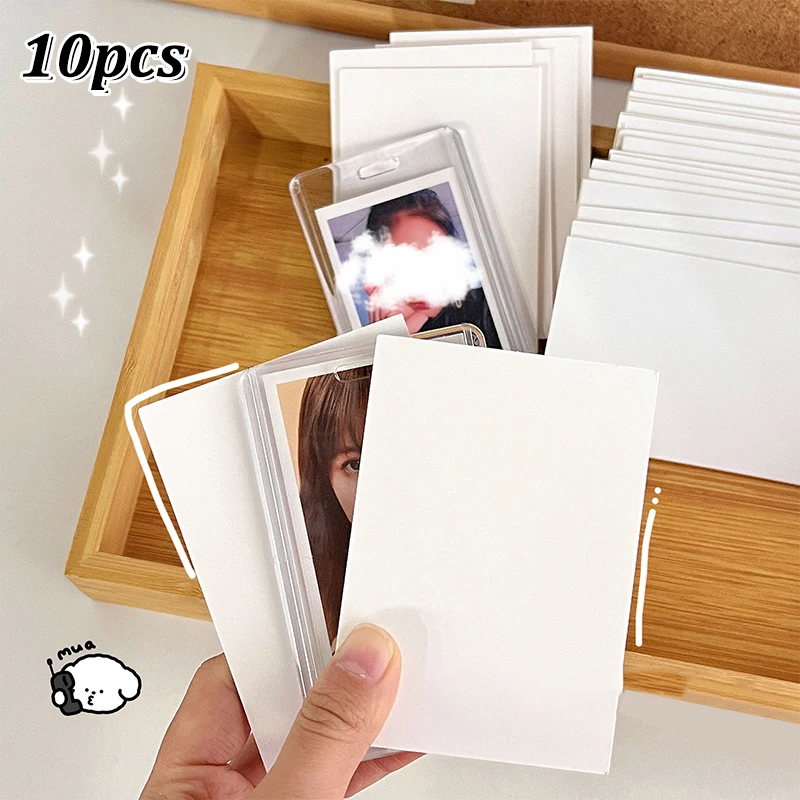 

10pcs Kraft Paper DIY Handmade Card Making Craft Paper Thick Paperboard Cardboard Chipboard Backing Board Photocard Protector