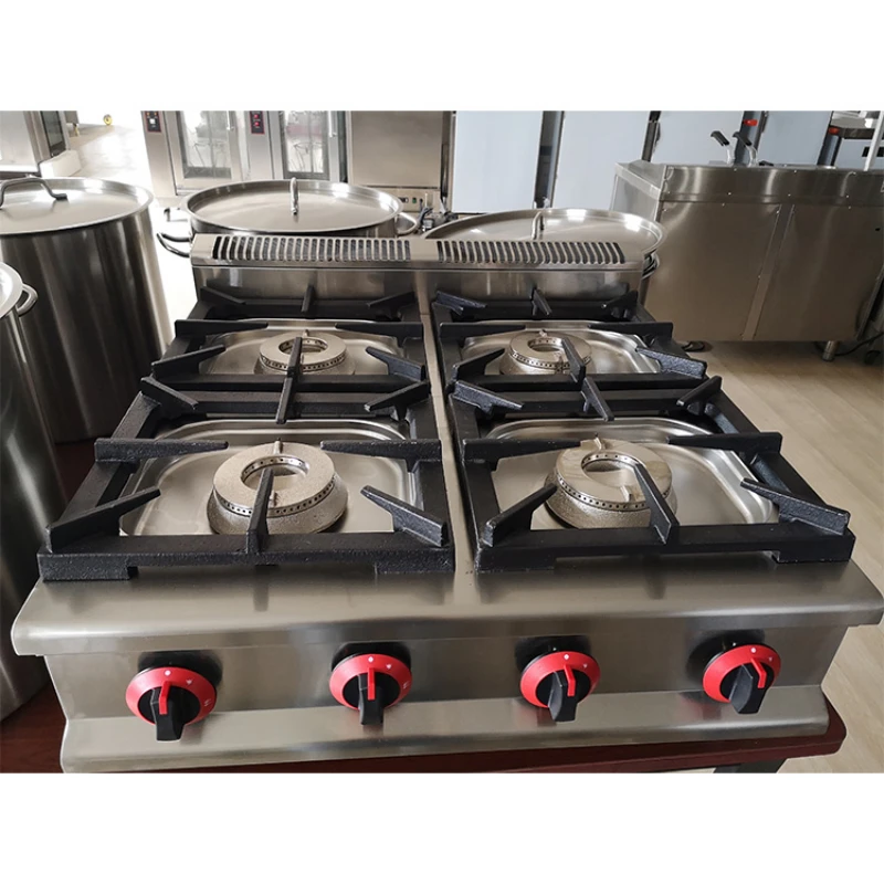 

Commercial hotel restaurant 4 burner gas stove table top/4 burner cooking stove stainless steel