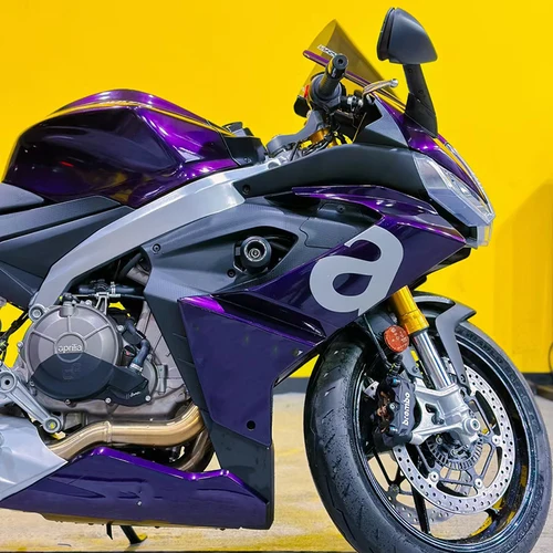 Imagen 2 del producto Película de vinilo Premium PET de alto brillo, color morado medianoche, envoltura de coche, pegatina DIY para motocicleta, autoadhesiva de liberación de aire