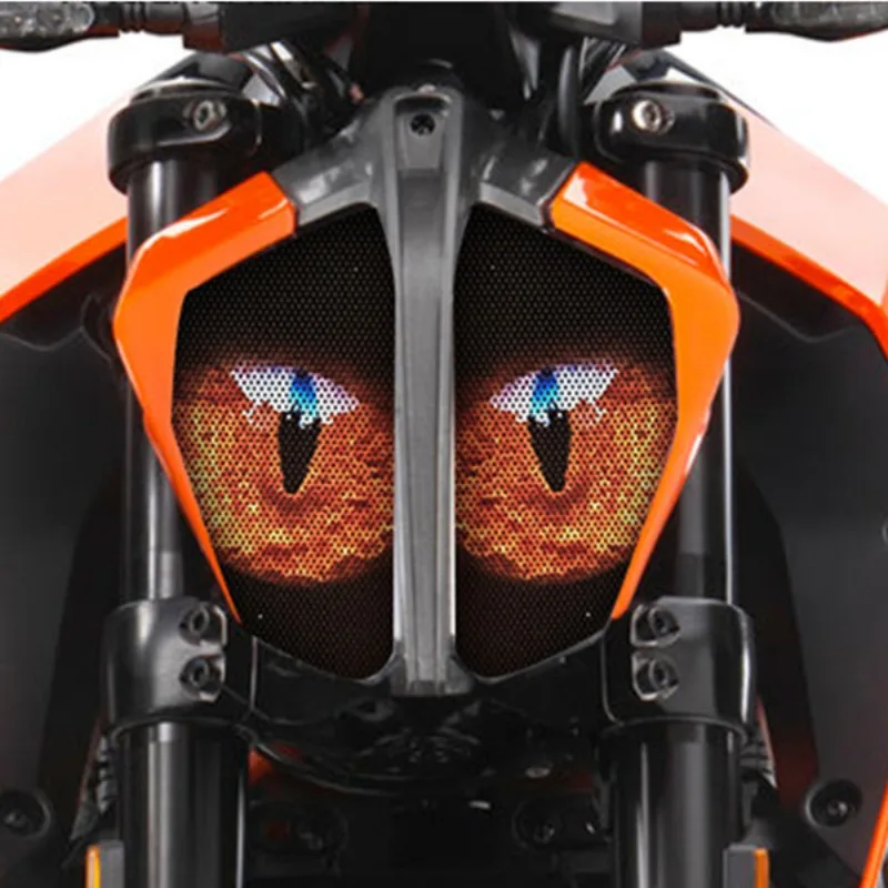 FOR KTM DUKE 390 790 2017 2018 Motorcycle Accessories Front Fairing Headlight Sticker Guard Sticker - 2