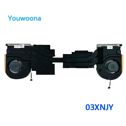 Dell Precision 7550 7560 03XNJY 08RVMW용 방열판이 포함된 새 원본 노트북 CPU GPU 냉각 팬