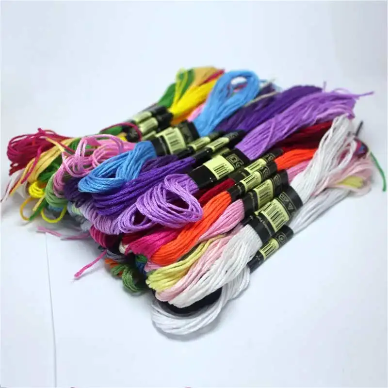 new 4 meters 50 piecse  Cross Stitch threads DIY braided wire  Floss Skein Embroidery  thread  Weave bracelets thread