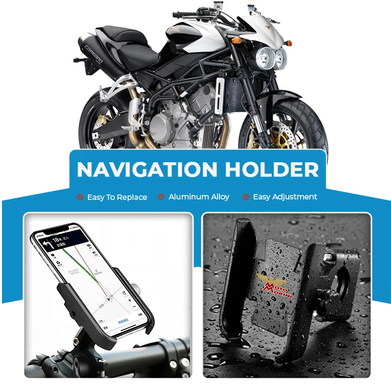 

Сплав мотоциклетный кронштейн для сотового телефона, зеркальное крепление, навигационная подставка для Moto Morini SEIEMMEZZO SCR STR XCape 650X Corsaro