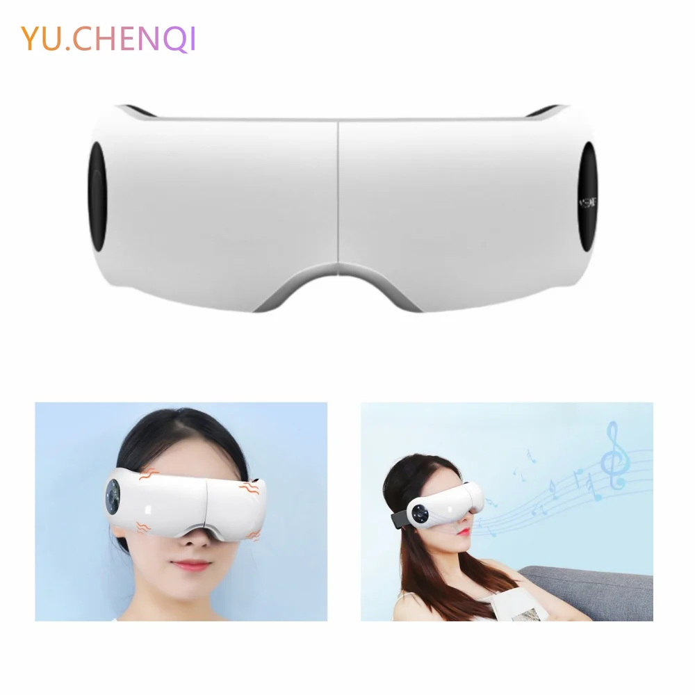 Folding Eye protector Eye Airbag Hot Compress Micro-frequency Vibration Massager Bluetooth Music Sleep Eye Mask