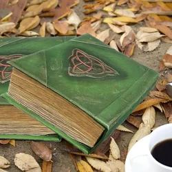 Book Of Shadows Green Books Handbooks Vintage Witch Magic Book 350 Pages Blank Spellbook Record Spell Stories Journal Magic Gift