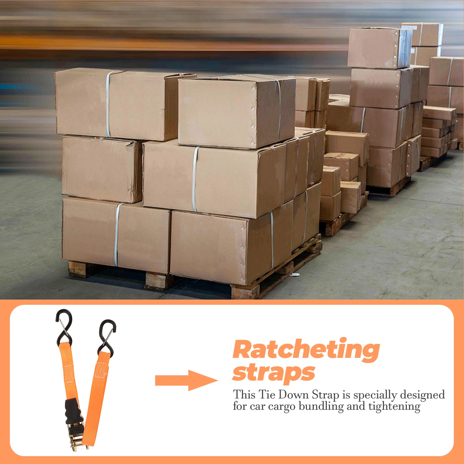 

Cargo Strap Lashing Ratchet Tie Down 2m Heavy Duty Safety Hook Packing Belt Trucks Straps Construction Transportation Storage