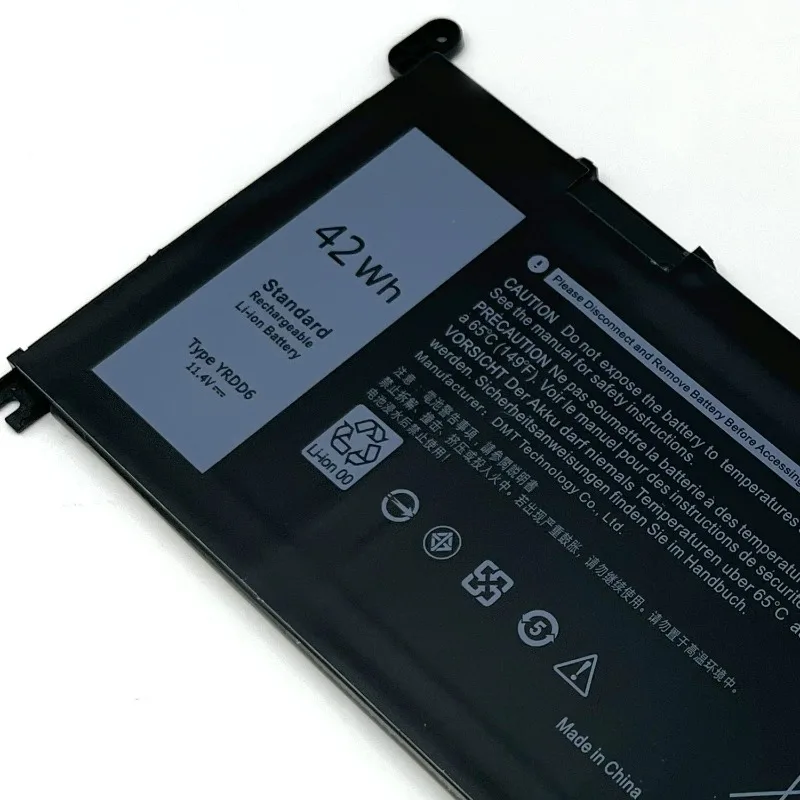 YRDD6 11.4V 3500mAh 42Wh for Dell Inspiron 3400 5488 5493 5593 5584 5590 5580 P90F Laptop Battery